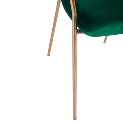 Armchair Theodore Hm8520.03 Velvet Cyppress Green Color With Metallic Frame 55x50x82cm