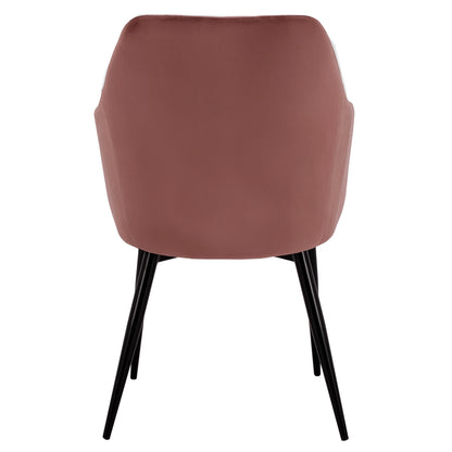 Armchair Charles Fb98522.02 With Velvet Dusty Pink 52x60x89y Cm.