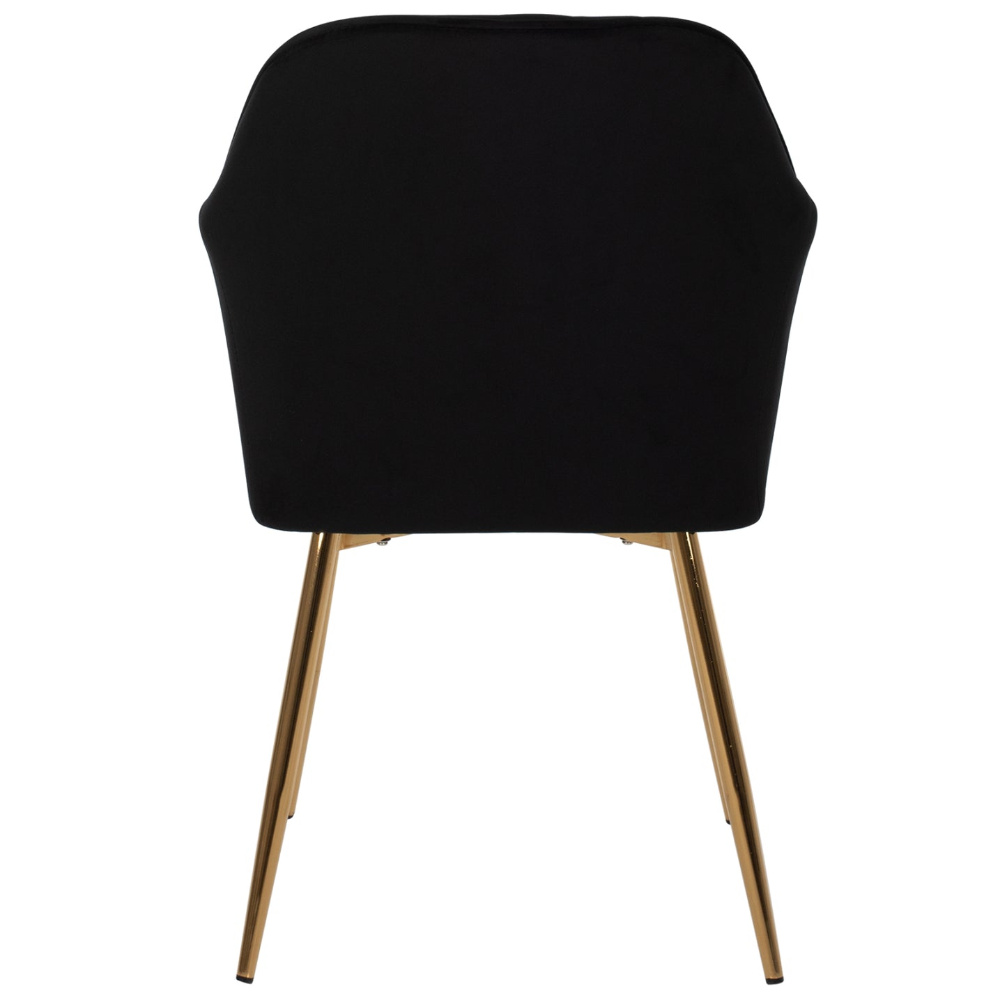 Armchair Sawyer Hm8523.04 Black Velvet And Golden Legs 55Χ60Χ83hcm.