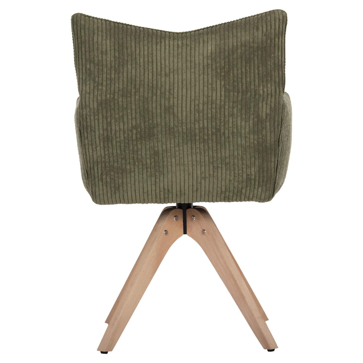 Dining Armchair Quill Hm9843.05 Green Fabric-beech Wood Legs 61x57,5x91hcm.