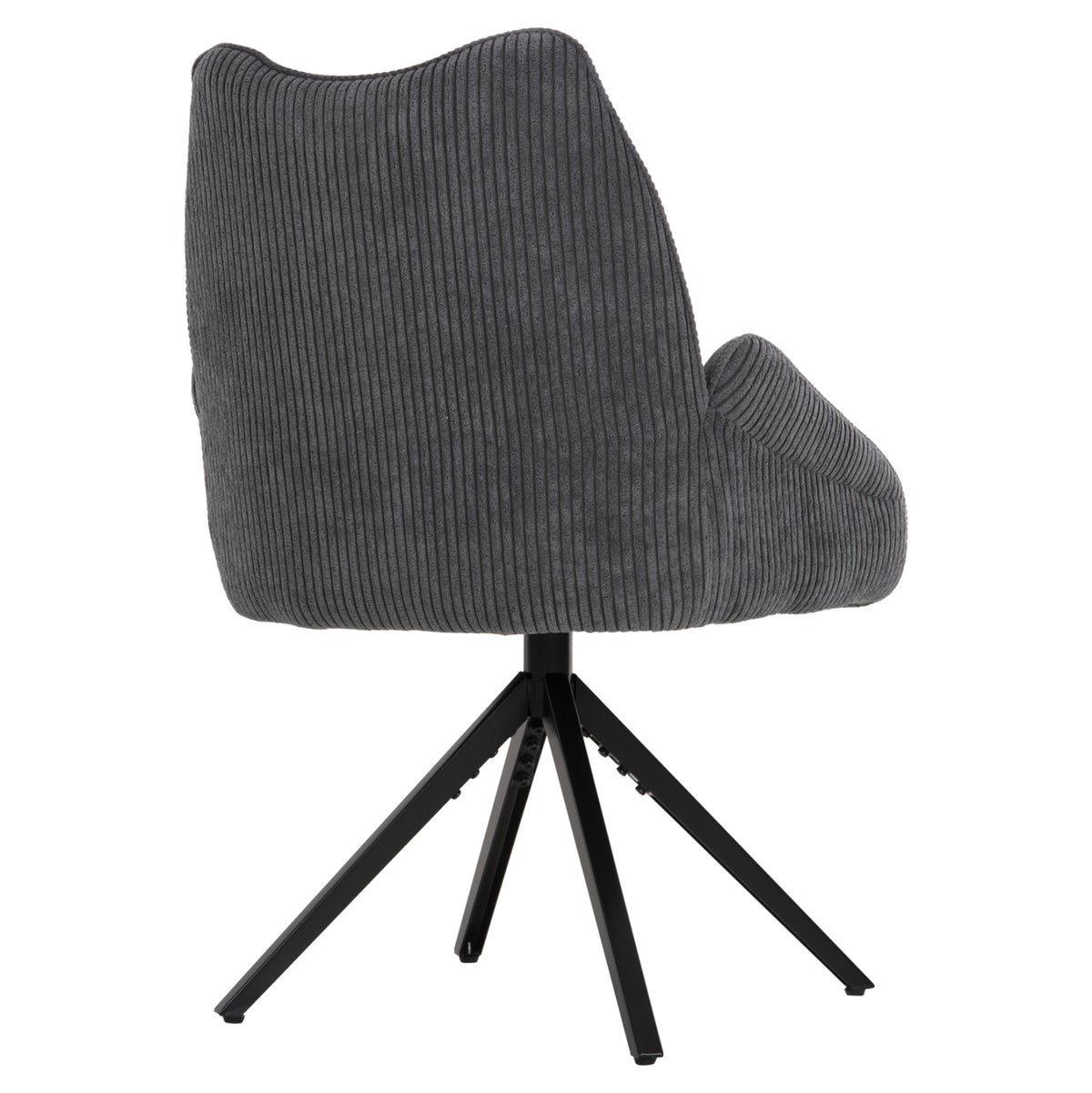 Dining Armchair Shai Hm9844.03 Grey Fabric-black Metal Base 61x63x93hcm.