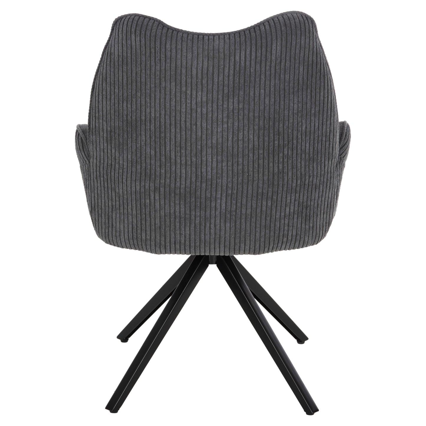 Dining Armchair Shai Hm9844.03 Grey Fabric-black Metal Base 61x63x93hcm.
