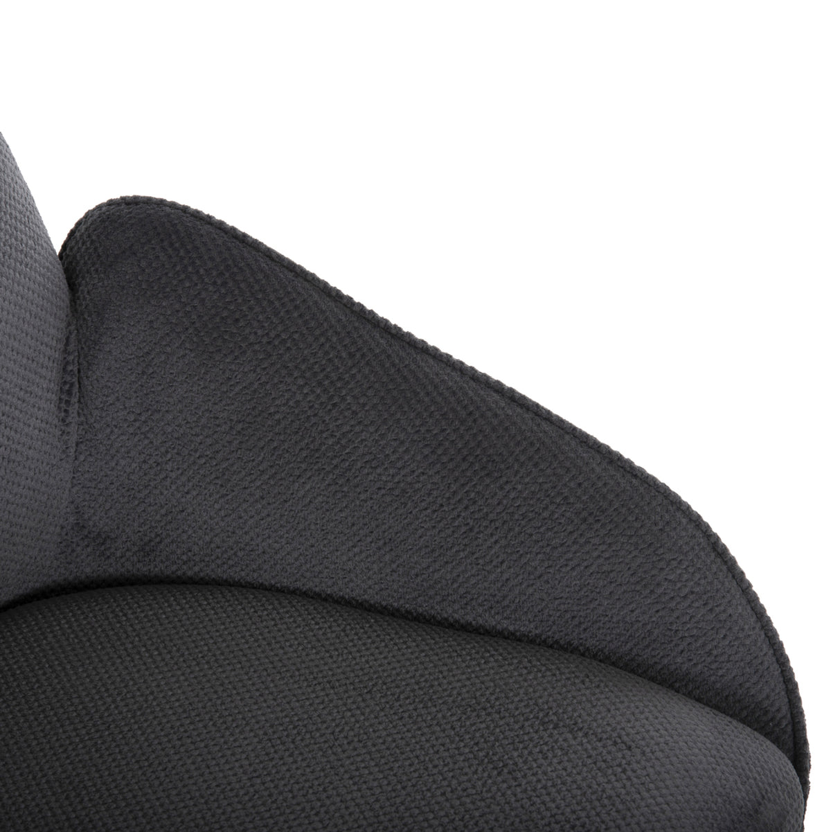 Dining Armchair Shai Hm9844.03 Grey Fabric-black Metal Base 61x63x93hcm.