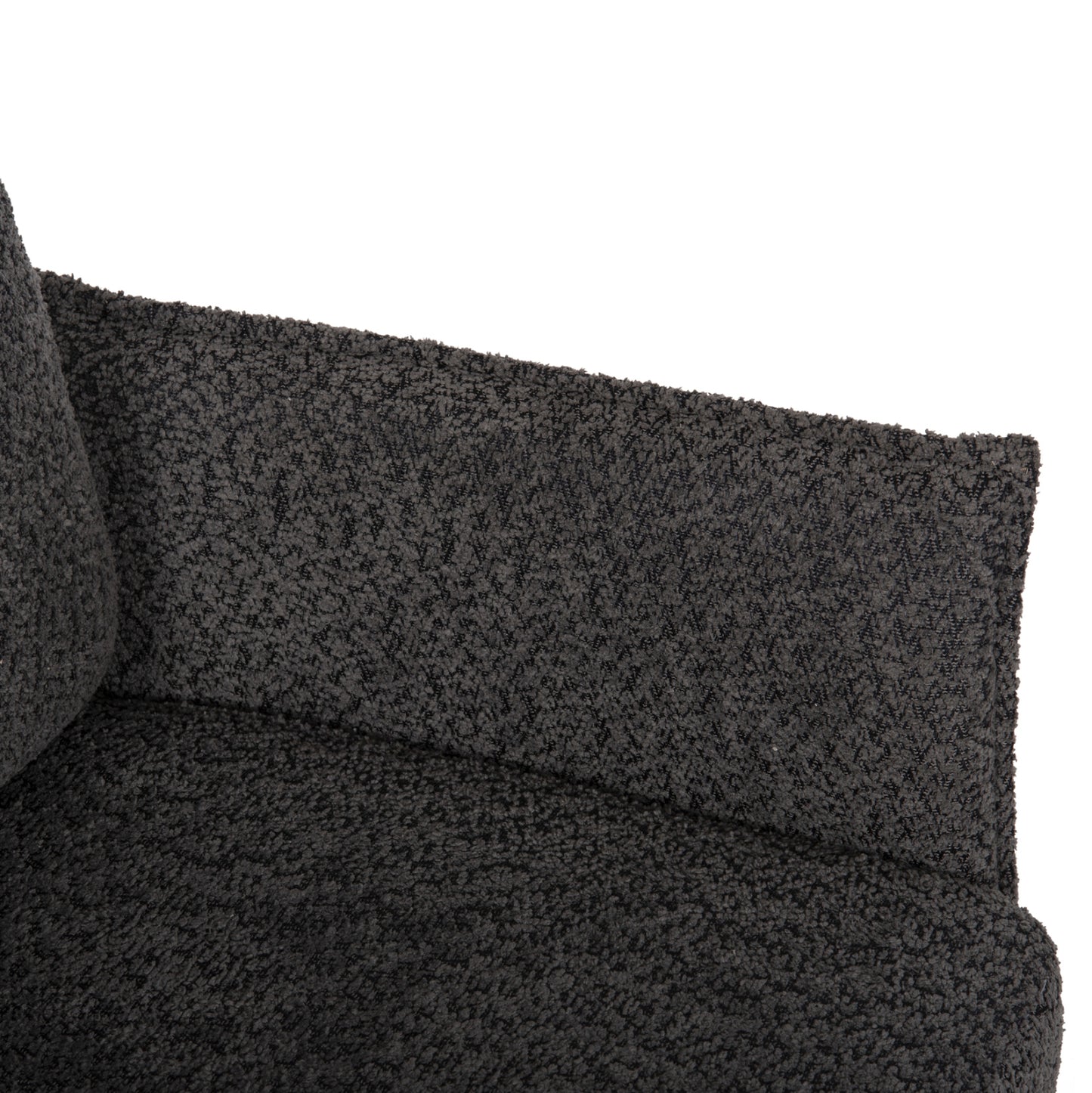 Dining Armchair Zorin Hm9846.03 Grey Fabric-black Metal Base 64x66x94,5hcm.