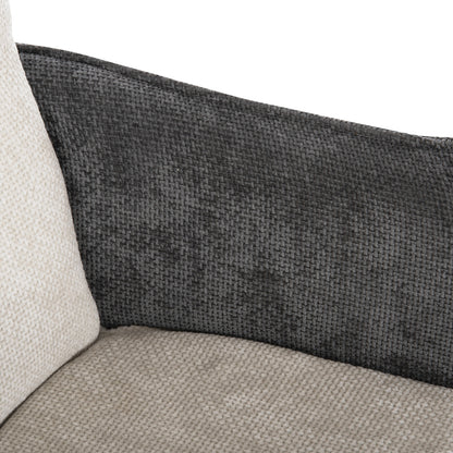 Dining Armchair Rex Hm9847.04 Beige-grey Fabric-beech Wood Legs 53x60x93hcm.