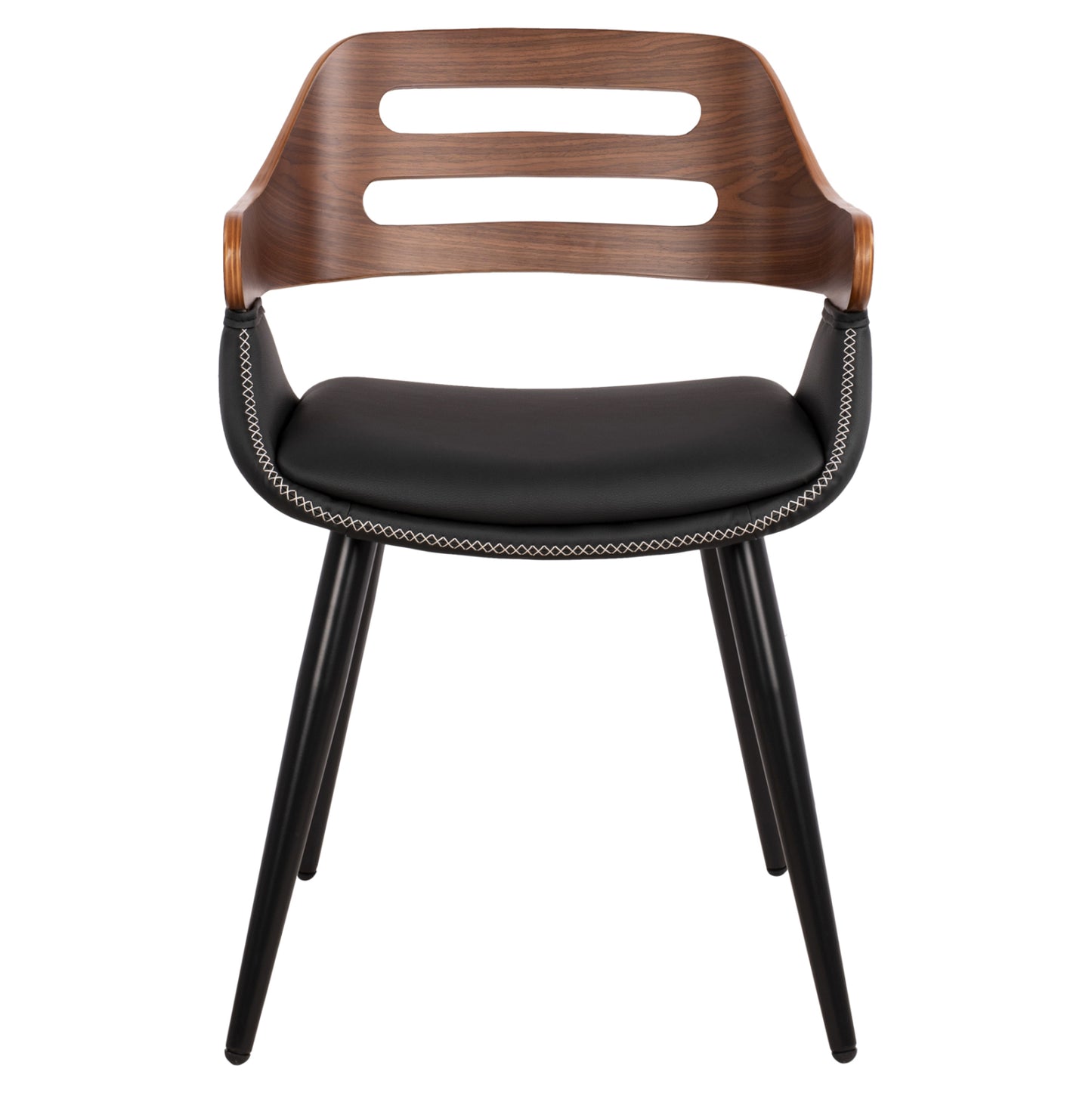 Armchair Auxiliary Superior Pro Walnut-black Pu Hm8491.01 50x53x76cm