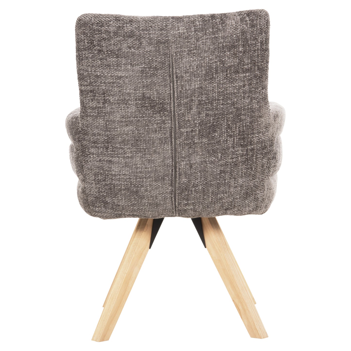 Dining Armchair Gazer Hm9845.03 Grey Fabric-rubberwood Legs 66x63x91hcm.