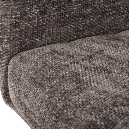 Dining Armchair Gazer Hm9845.03 Grey Fabric-rubberwood Legs 66x63x91hcm.