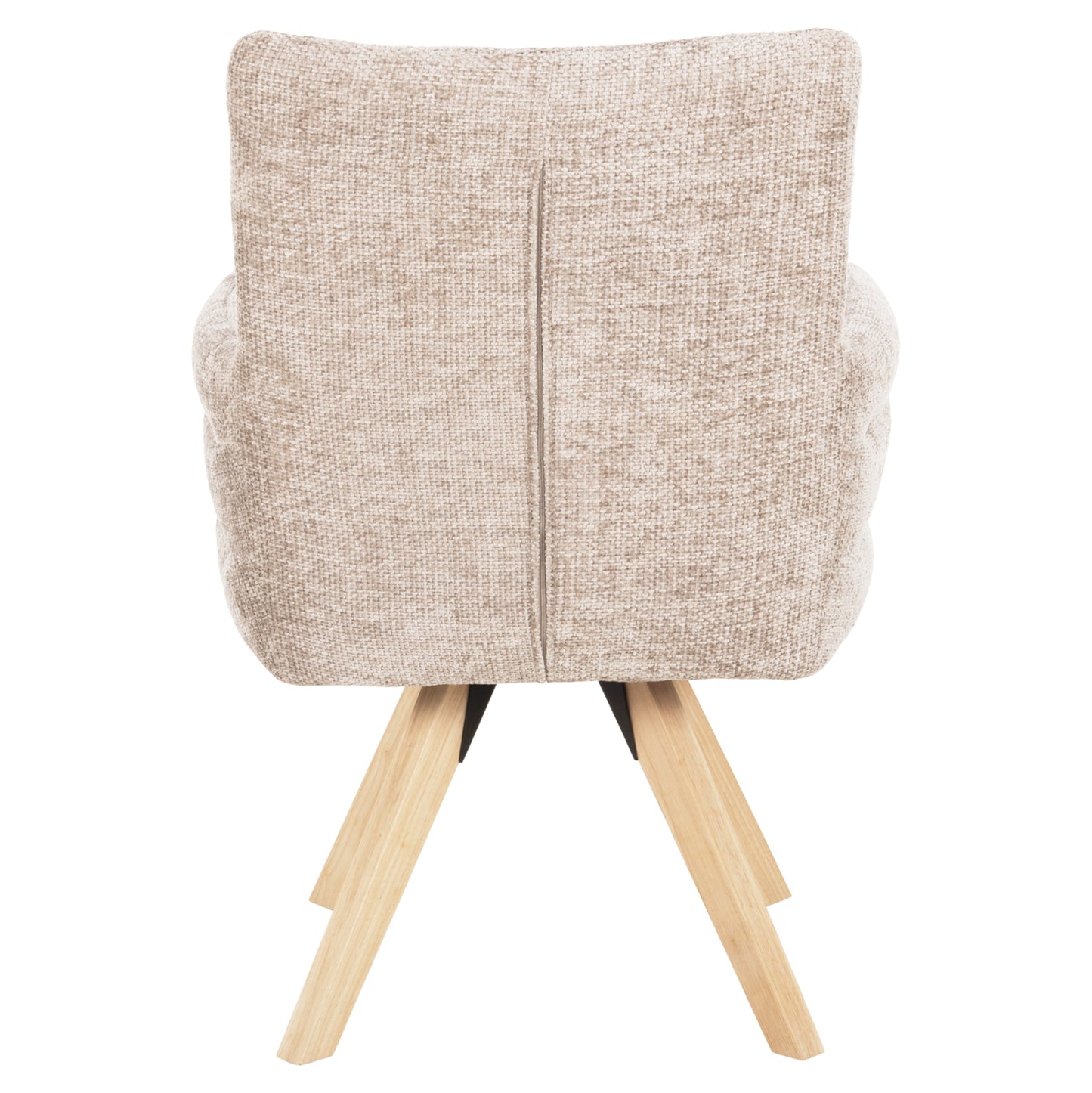 Dining Armchair Gazer Hm9845.04 Beige Fabric-rubberwood Legs 66x63x91hcm.