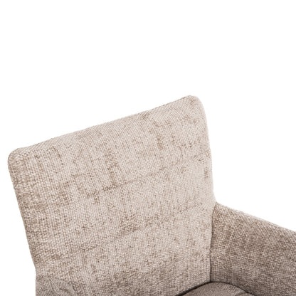 Dining Armchair Gazer Hm9845.04 Beige Fabric-rubberwood Legs 66x63x91hcm.