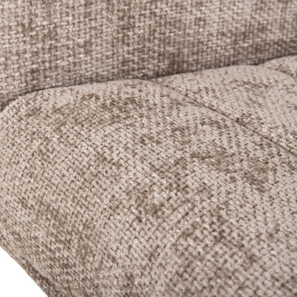 Dining Armchair Gazer Hm9845.04 Beige Fabric-rubberwood Legs 66x63x91hcm.