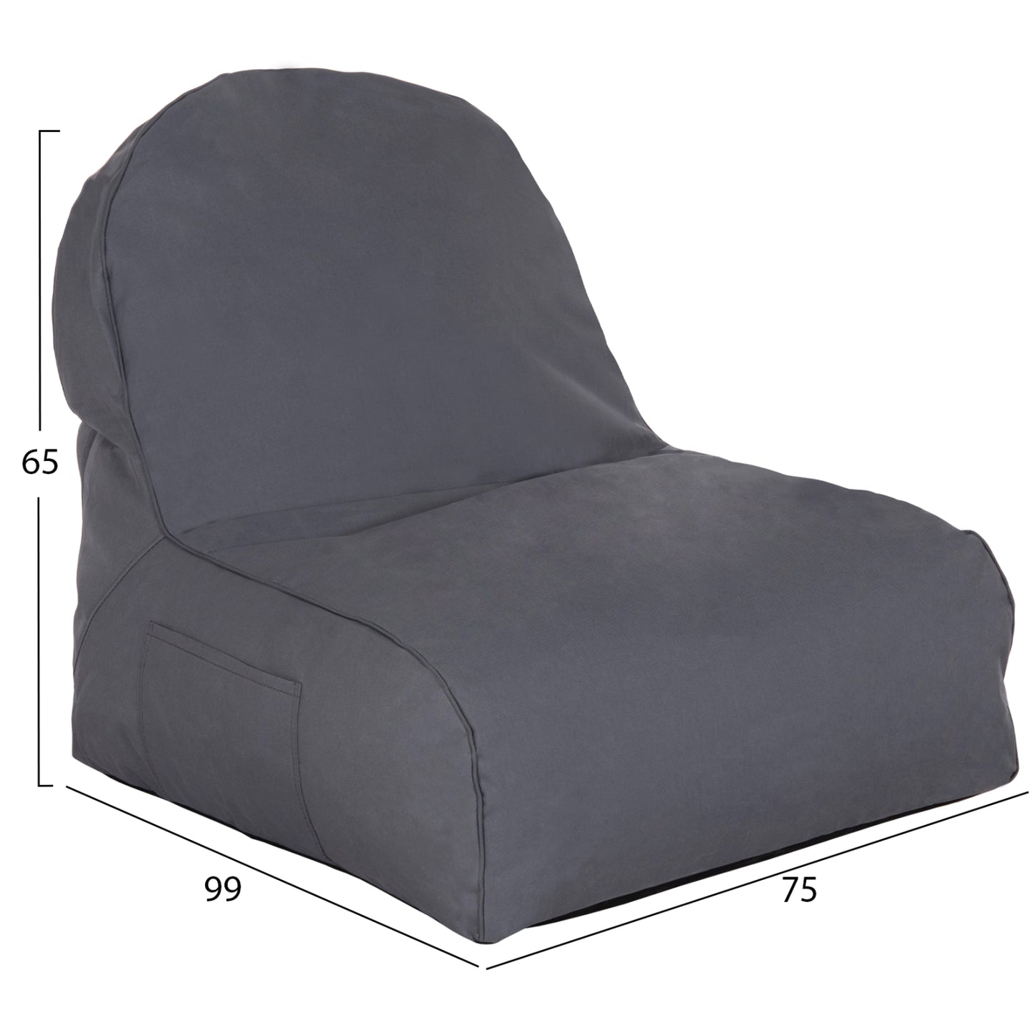 Pouf Cloud Armchair Hm5112.10 Grey With Uv Protection 6188 81x78x73 Cm