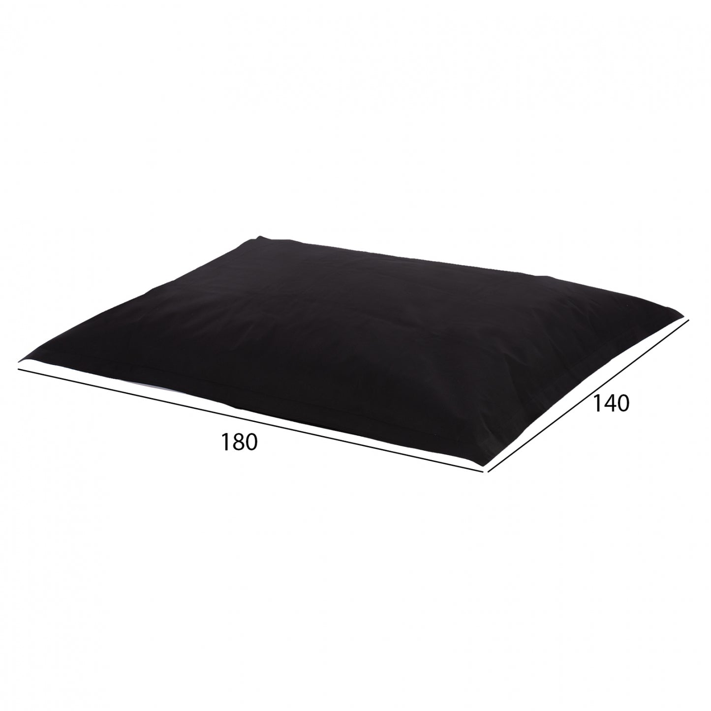ΠΟΥΦ Anshu Hm5808.04 ΜΑΥΡΟ ΜΕ Uv Protection 140x180 εκ.