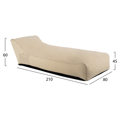 Pouf Hm5807.01 Beige Uv Protection 210x80x45-60hcm.