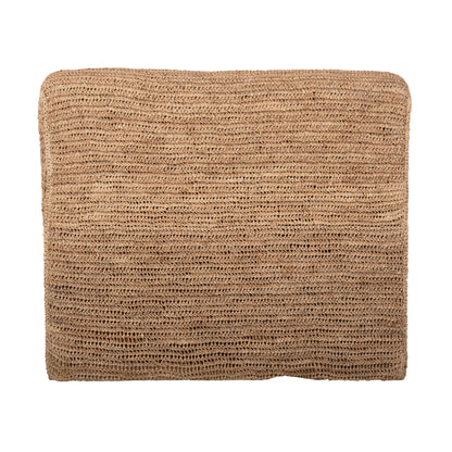 Pouf-lounger Bibloc Hm5989 Teak Wood Frame-hydrohyacinth Upholstery 84x118x73hcm.