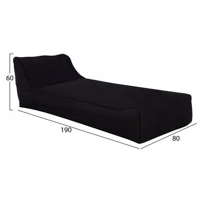 ΠΟΥΦ Tanea Hm5807.04 ΜΑΥΡΟ ΜΕ Uv Protection 190x80x60Υ εκ.