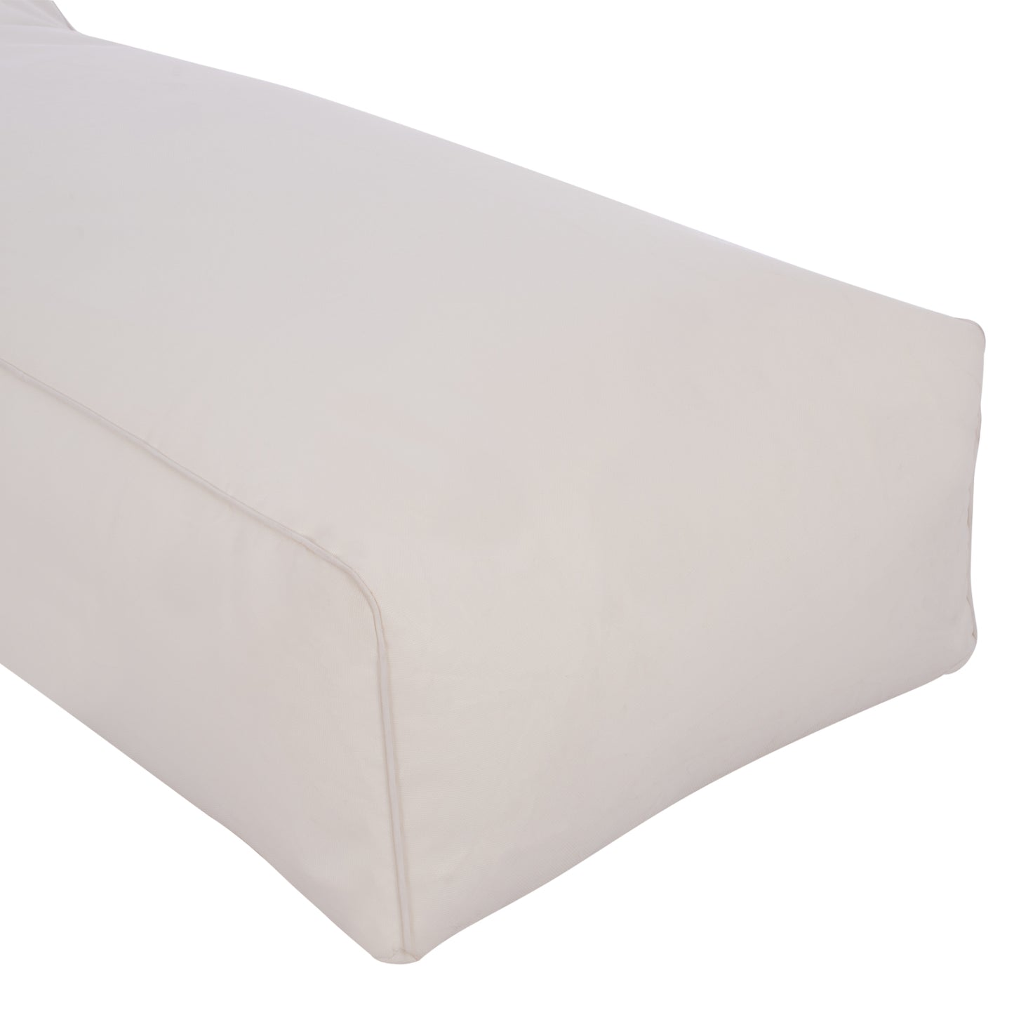 ΠΟΥΦ ΞΑΠΛΩΣΤΡΑ Wadelin Hm5774.11 ΜΕ Textiline ΛΕΥΚΟ 190x80x40-60Υ εκ.