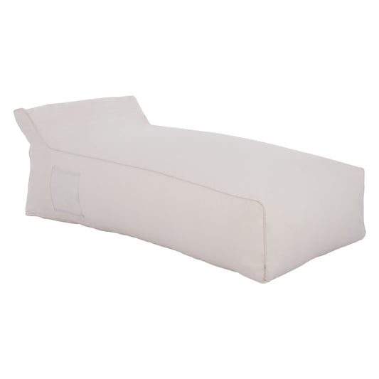 ΠΟΥΦ ΞΑΠΛΩΣΤΡΑ Wadelin Hm5774.11 ΜΕ Textiline ΛΕΥΚΟ 190x80x40-60Υ εκ.
