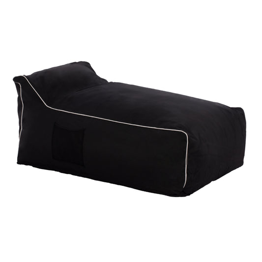 Beanbag Seat (pouf) “zafer” Hm5772.12 Textilene Fabric Black Color