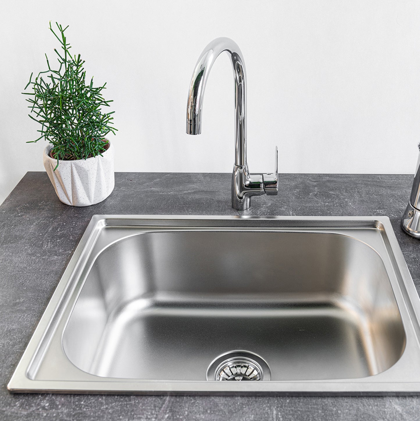 Tall Faucet For Kitchen Countertop Hm4864 Chromed-- 36.1hcm