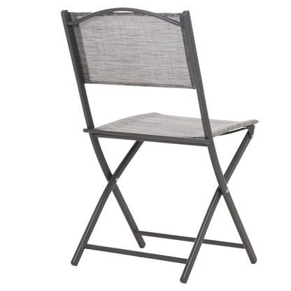 Foldable Outdoor Chair Mag Hm5971.01 Grey Metal-grey Textilene 45x51x81hcm.