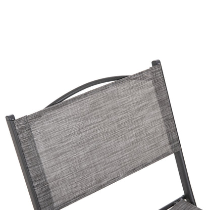 Foldable Outdoor Chair Mag Hm5971.01 Grey Metal-grey Textilene 45x51x81hcm.