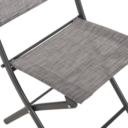 Foldable Outdoor Chair Mag Hm5971.01 Grey Metal-grey Textilene 45x51x81hcm.