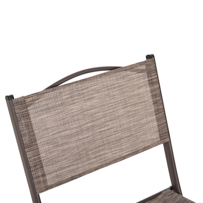 Foldable Outdoor Chair Mag Hm5971.02 Brown Metal-brown Textilene 45x51x81hcm.