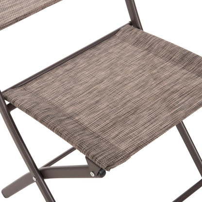 Foldable Outdoor Chair Mag Hm5971.02 Brown Metal-brown Textilene 45x51x81hcm.