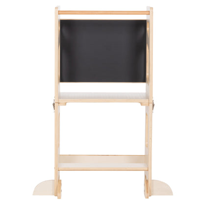 Learning Tower With Blackboard Ricki Hm18344.01 Pine Wood In Natural 43x32x84hcm