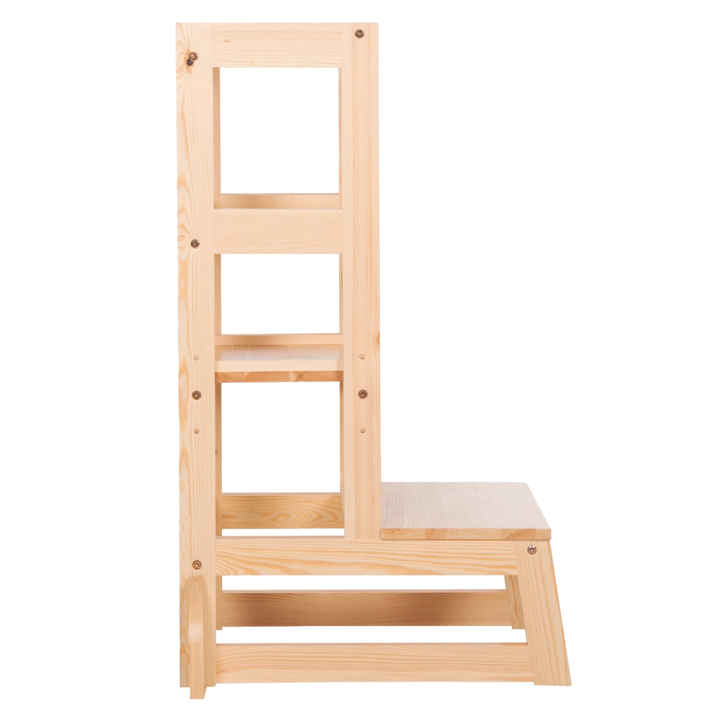 Children's Learning Tower T.montessori Pepe Hm9291.01 Pine Wood In Natural Color 55x53x90hcm.