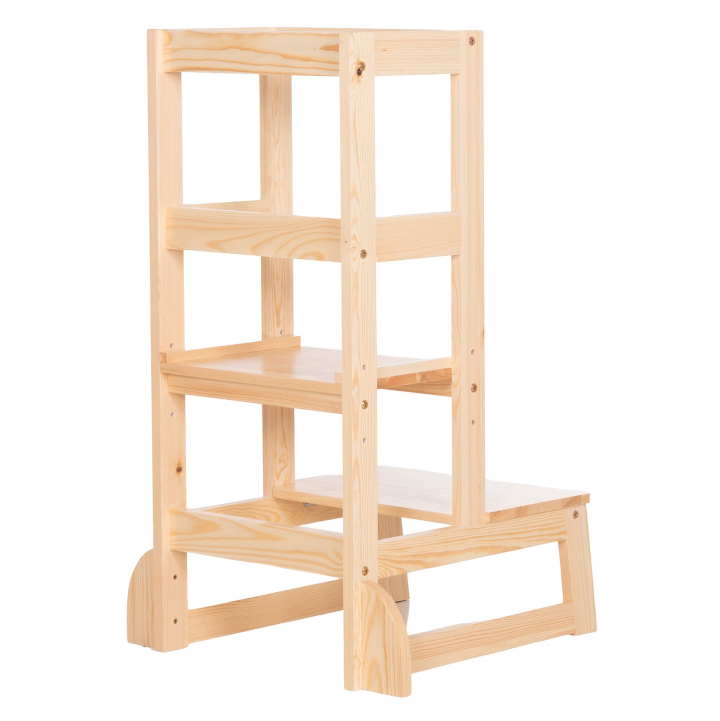 Children's Learning Tower T.montessori Pepe Hm9291.01 Pine Wood In Natural Color 55x53x90hcm.