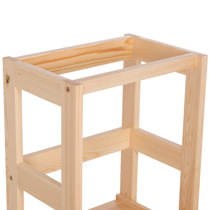 Children's Learning Tower T.montessori Pepe Hm9291.01 Pine Wood In Natural Color 55x53x90hcm.