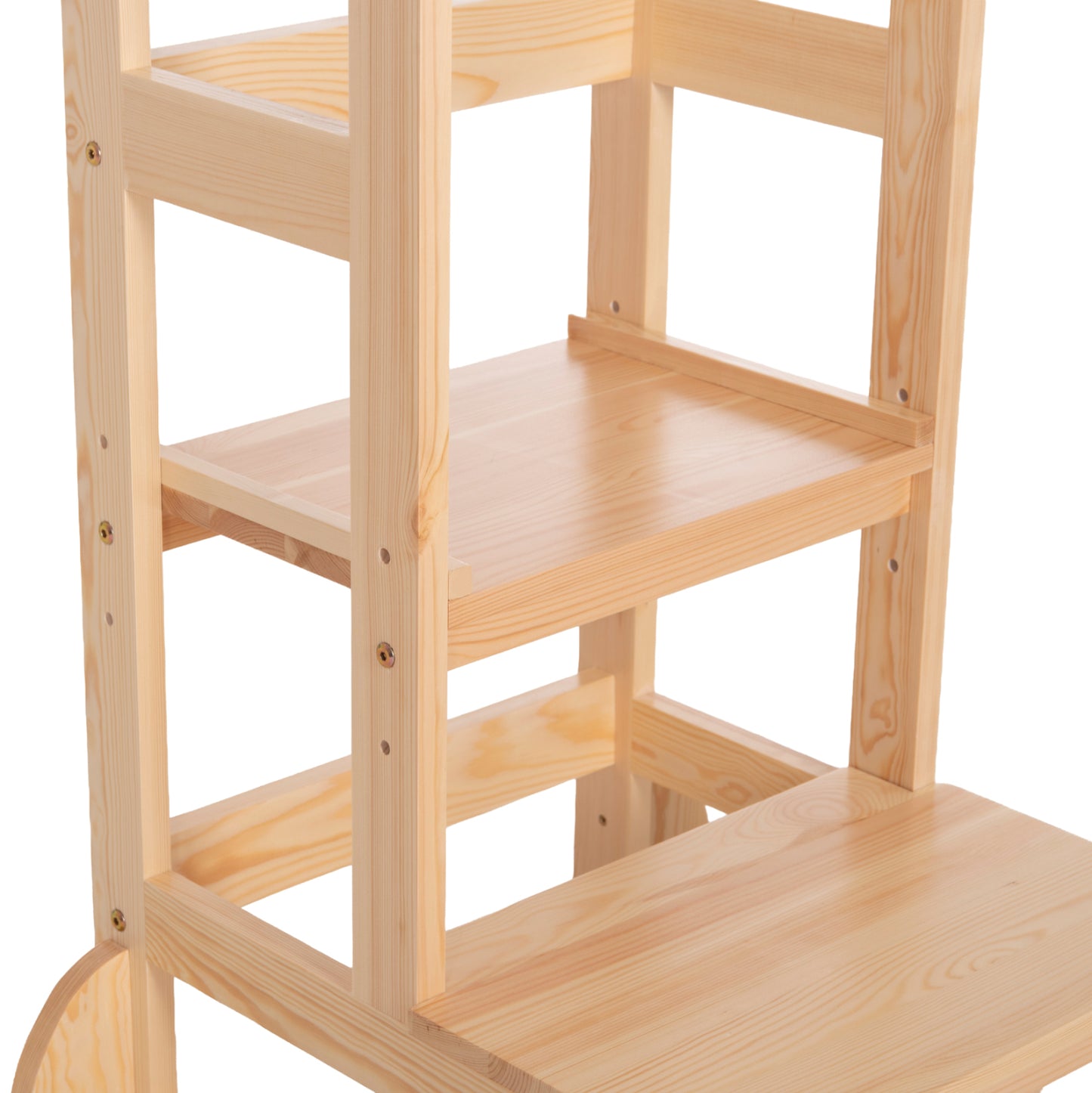 Children's Learning Tower T.montessori Pepe Hm9291.01 Pine Wood In Natural Color 55x53x90hcm.
