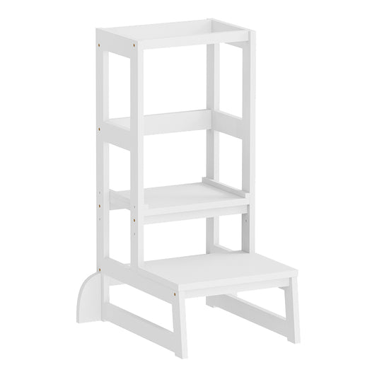 Children's Learning Tower T.montessori Pepe Hm9291.03 Pine Wood In White 55x53x90hcm.