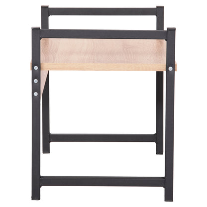 Kitchen Organizing Shelf Becko Hm18219.03 Melamine In Sonama-black Metal 54.5x35x41hcm.
