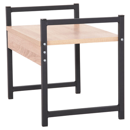Kitchen Organizing Shelf Becko Hm18219.03 Melamine In Sonama-black Metal 54.5x35x41hcm.