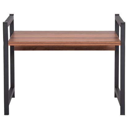 Kitchen Organizing Shelf Becko Hm18219.05 Melamine In Walnut-black Metal 54.5x35x41hcm.