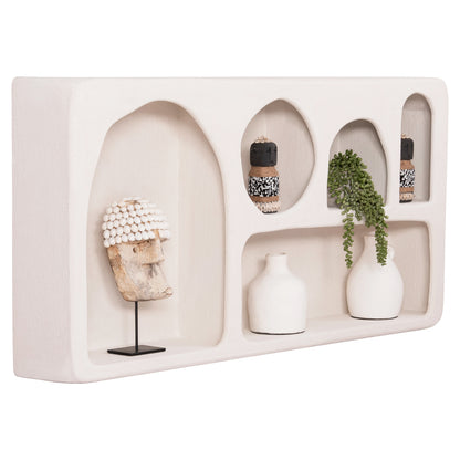 Wall Shelf Series Santorini Hm18063.01 Mdf In Off-white 120x18x60hcm.