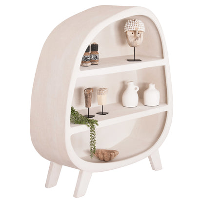 Shelves Rack Series Santorini Hm18060.01 Mdf In Off-white 120x38x133hcm.