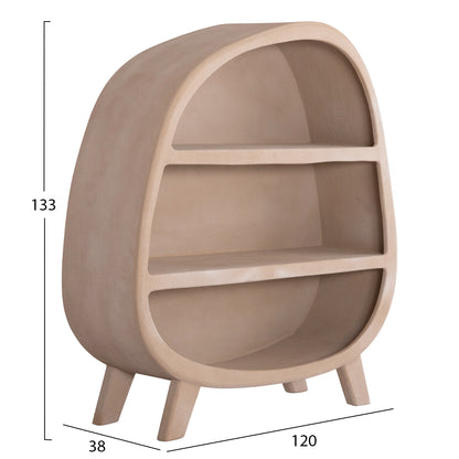Shelves Rack Series Santorini Hm18060.02 Mdf In Brown 120x38x133hcm.