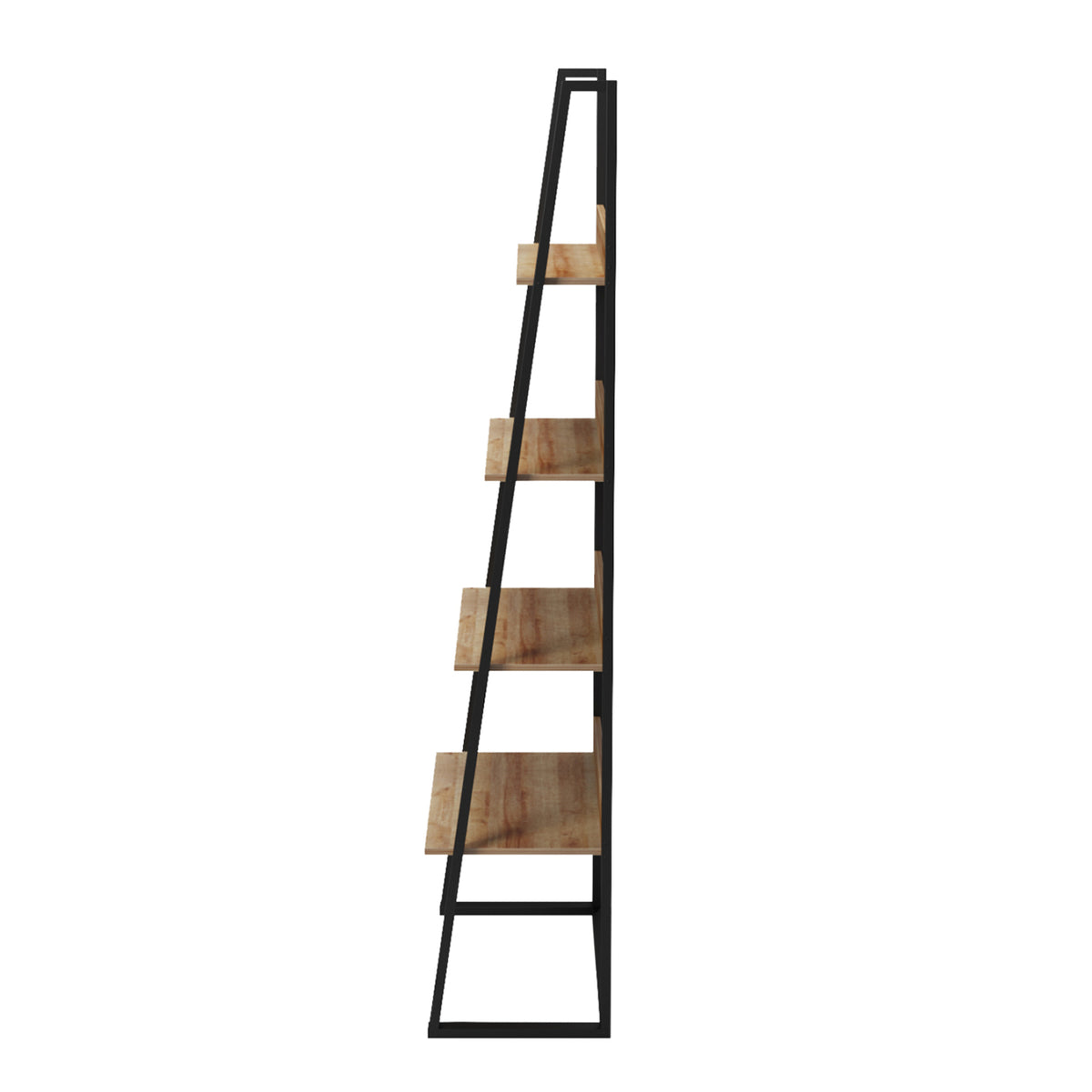 Rack Izabel Hm18376.01 Metal Frame--melamine In Oak 75x36x185hcm.