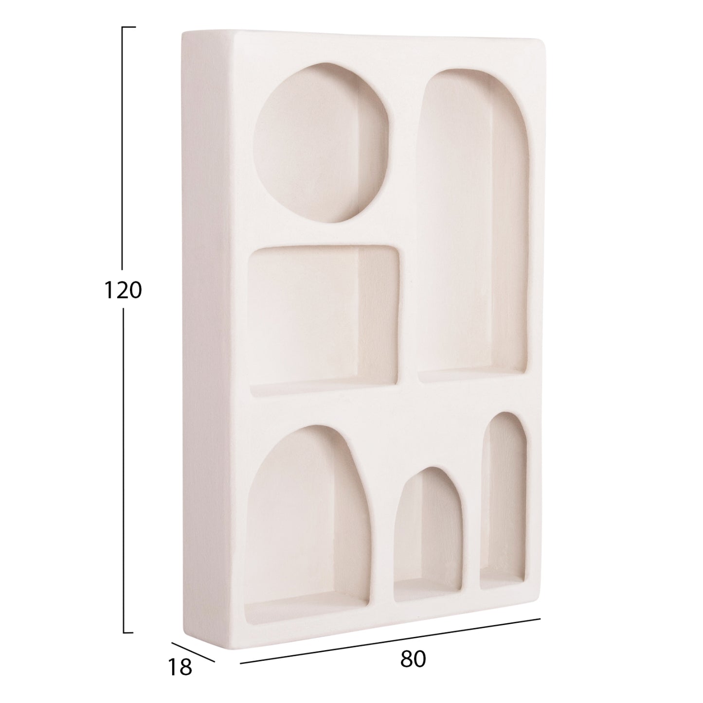 Tallboy Series Santorini Hm18059 Mdf In Off-white Color 80x18x120hcm.