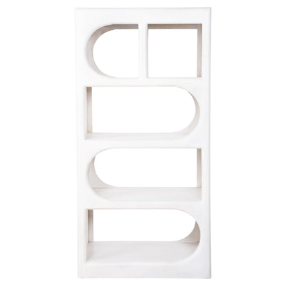 Tallboy Handyr Hm9706 Solid Mango Wood In White Color 60x35x120hcm.