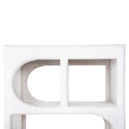 Tallboy Handyr Hm9706 Solid Mango Wood In White Color 60x35x120hcm.