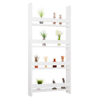 Wall Shelves Sani Hm18224.01 Melamine In White 60x10x120hcm. (4 Shelves)