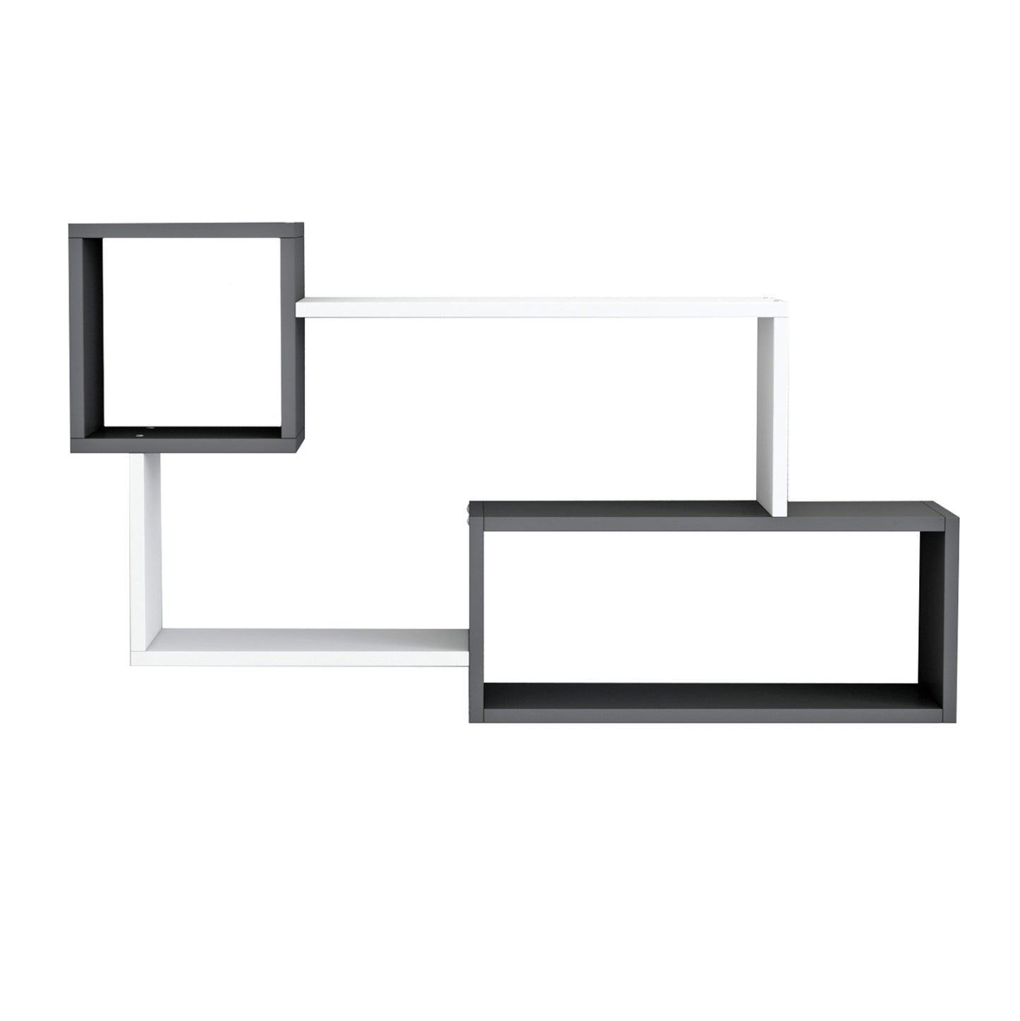 Wall Shelves Tanner Hm8948.12 Melamine In Grey-white 90,5x20x51hcm.