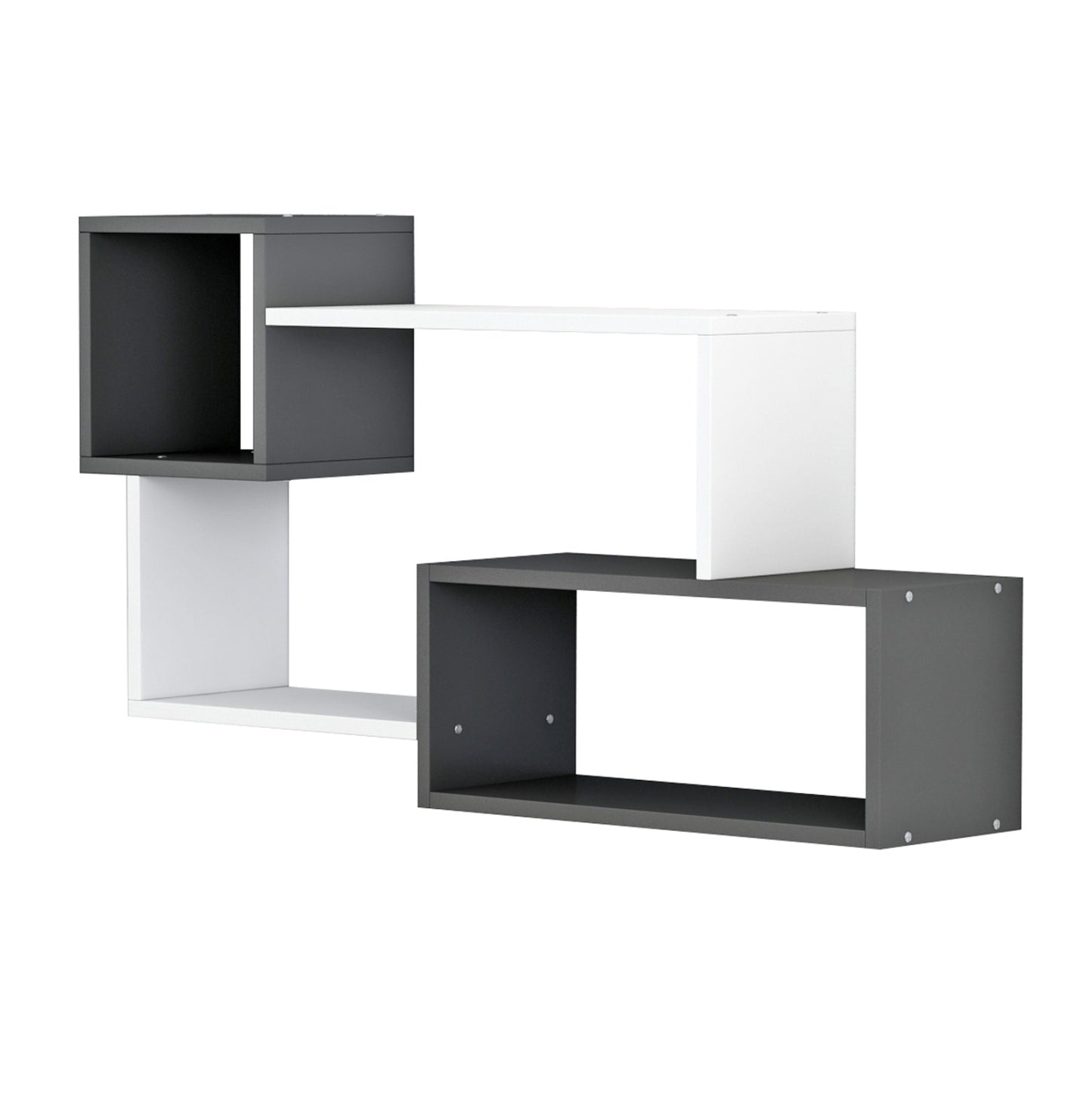 Wall Shelves Tanner Hm8948.12 Melamine In Grey-white 90,5x20x51hcm.