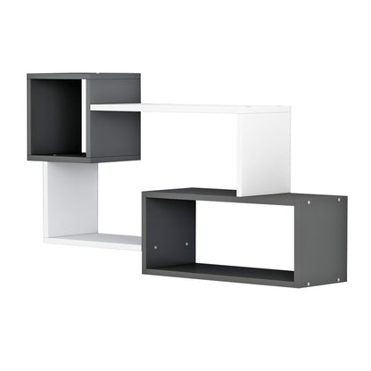 Wall Shelves Tanner Hm8948.12 Melamine In Grey-white 90,5x20x51hcm.