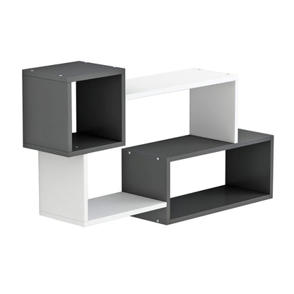 Wall Shelves Tanner Hm8948.12 Melamine In Grey-white 90,5x20x51hcm.